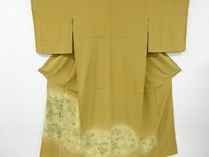 リサイクル　汕頭蘇州刺繍大名行列模様色留袖